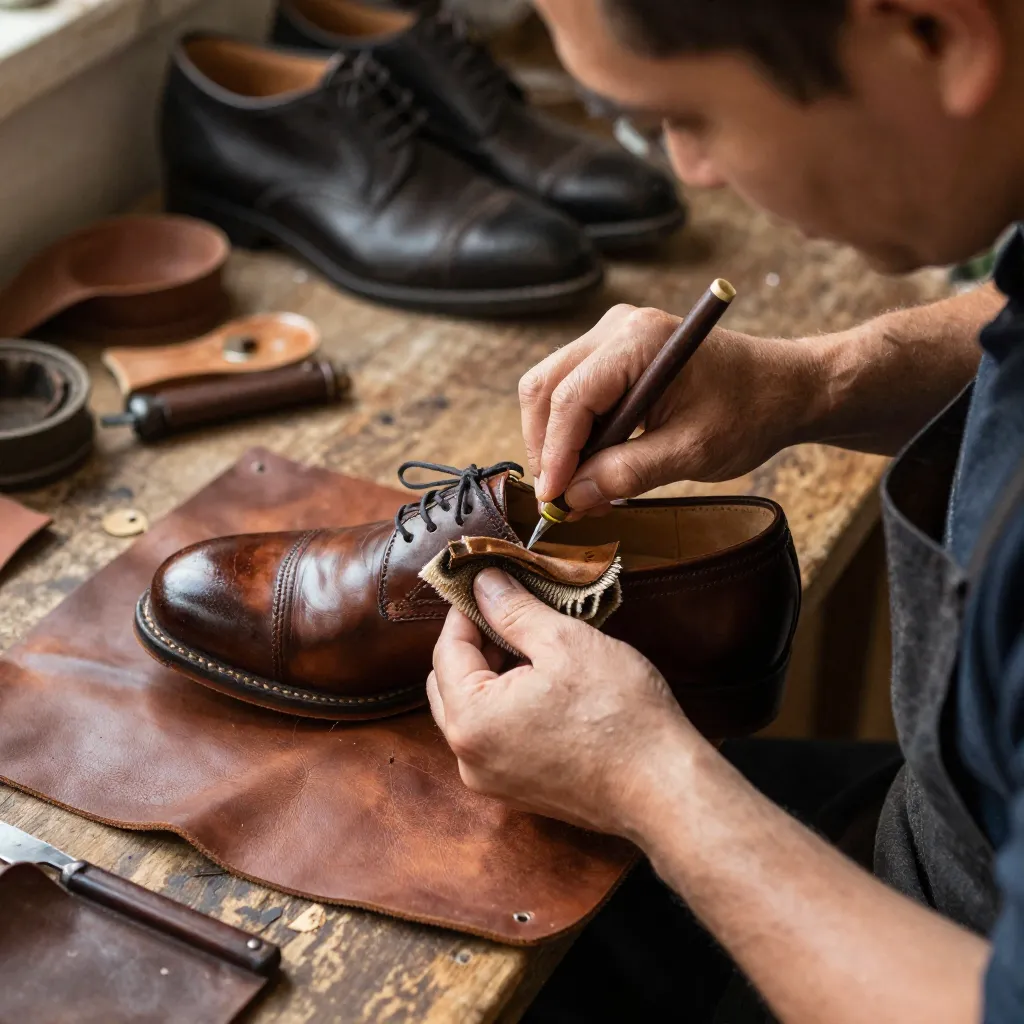 Luz tenue sobre cuero vacío